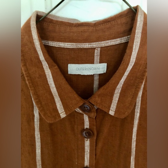 Outerknown S.E.A. Suit Shortall Jumpsuit Size XSmall in Cedar Sailing Stripe - Picture 3 of 5